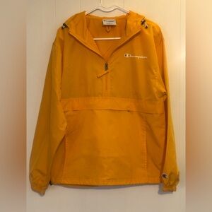 Champion Yellow Anorak Windbreaker Jacket
